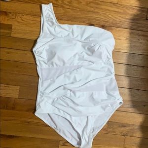 One should mesh bathing suit